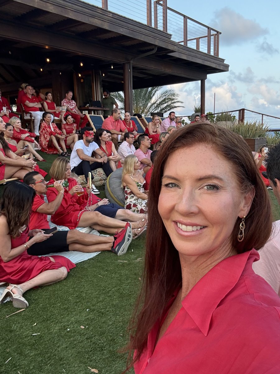 Kylie Schischka at a leadership event on Necker Island